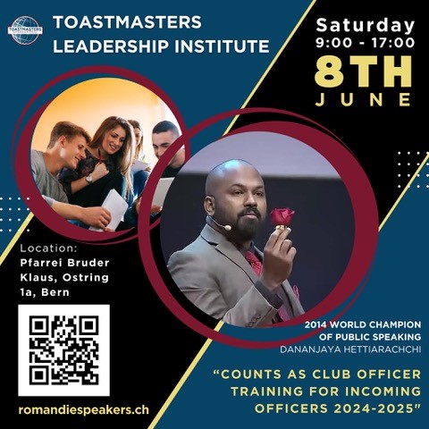 Toastmasters Leadership Institut TLI in Bern